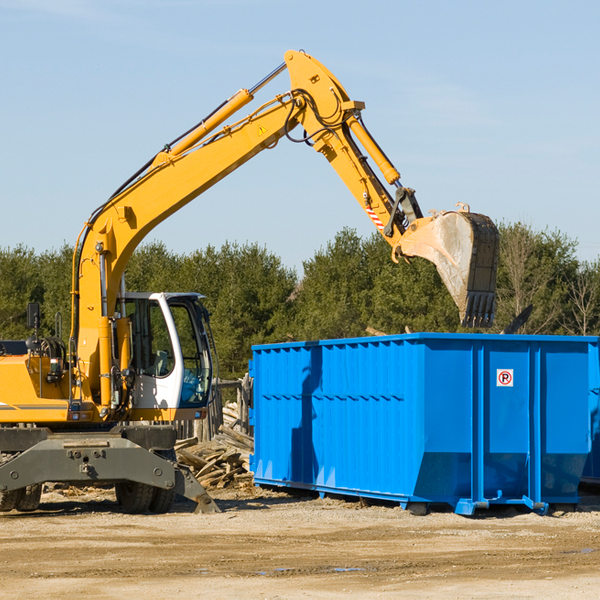 are there any restrictions on where a residential dumpster can be placed in Bremen OH